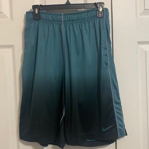 Men’s NIKE Dri Fit Medium Athletic shorts in Green Ombré color